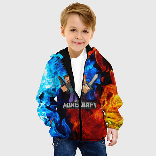 Детская куртка MINECRAFT / 3D-Черный – фото 4