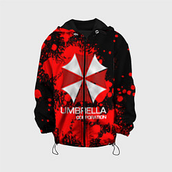 Куртка с капюшоном детская UMBRELLA CORP, цвет: 3D-черный