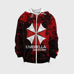 Куртка с капюшоном детская UMBRELLA CORP, цвет: 3D-белый