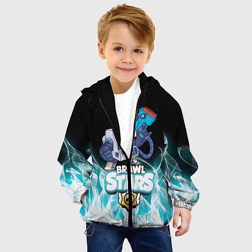 Детская куртка BRAWL STARS 8-BIT / 3D-Черный – фото 4
