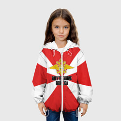 Куртка с капюшоном детская Внутренние Войска, цвет: 3D-белый — фото 2