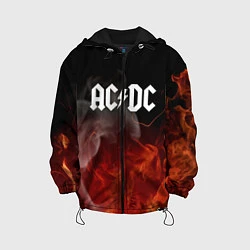 Куртка с капюшоном детская AC DC, цвет: 3D-черный