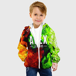 Куртка с капюшоном детская APEX LEGENDS, цвет: 3D-белый — фото 2