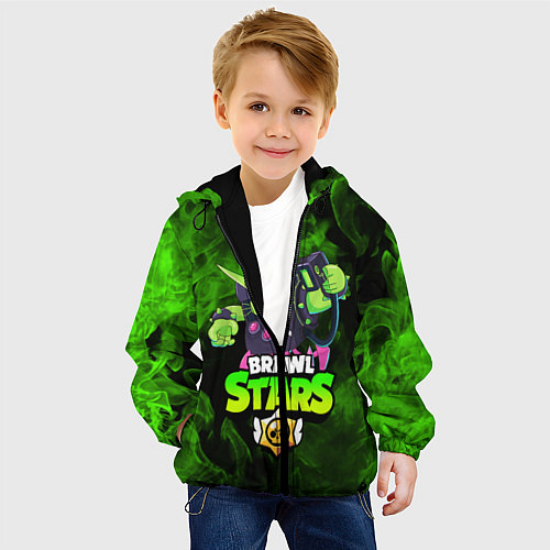Детская куртка BRAWL STARS VIRUS 8-BIT / 3D-Черный – фото 4