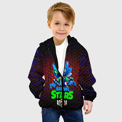 Детская куртка Brawl stars / 3D-Черный – фото 4