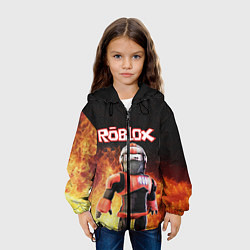 Куртка с капюшоном детская ROBLOX, цвет: 3D-черный — фото 2