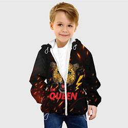 Куртка с капюшоном детская The Queen, цвет: 3D-белый — фото 2