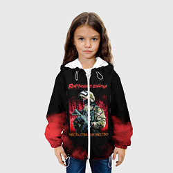 Куртка с капюшоном детская Внутренние войска, цвет: 3D-белый — фото 2