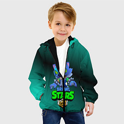 Куртка с капюшоном детская Brawl stars, цвет: 3D-черный — фото 2
