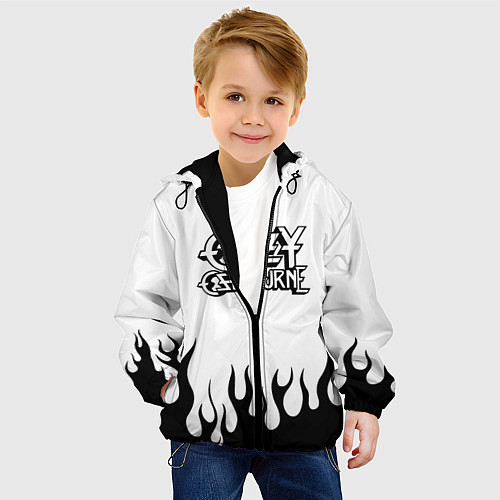 Детская куртка Ozzy Osbourne / 3D-Черный – фото 4