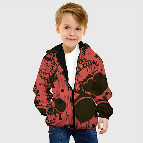 Детская куртка Черепа / 3D-Черный – фото 4
