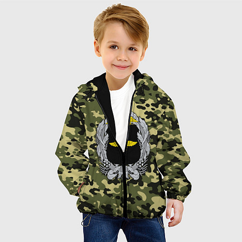 Детская куртка Войска связи / 3D-Черный – фото 4