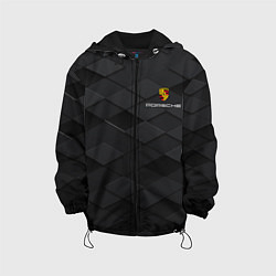 Куртка с капюшоном детская PORSCHE, цвет: 3D-черный