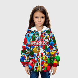 Куртка с капюшоном детская Roblox Cubes, цвет: 3D-белый — фото 2