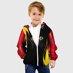 Куртка с капюшоном детская Грозовой кошак, цвет: 3D-белый — фото 2