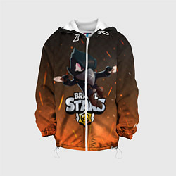 Куртка с капюшоном детская Brawl Stars Crow Ворон, цвет: 3D-белый