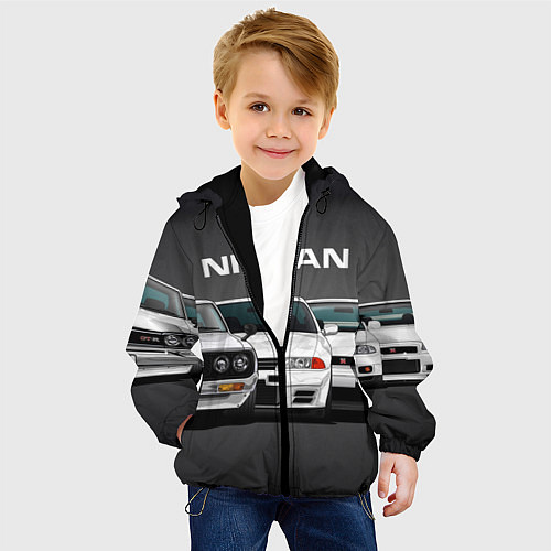 Детская куртка NISSAN / 3D-Черный – фото 4