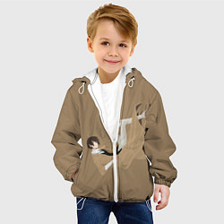 Куртка с капюшоном детская Osamu Dazai, цвет: 3D-белый — фото 2
