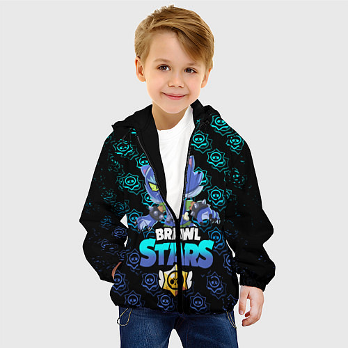 Детская куртка Brawl stars leon оборотень / 3D-Черный – фото 4