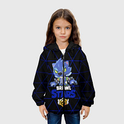 Куртка с капюшоном детская Brawl stars leon оборотень, цвет: 3D-черный — фото 2