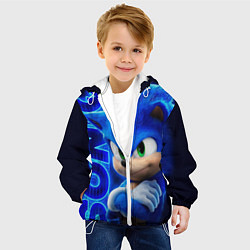 Куртка с капюшоном детская SONIC, цвет: 3D-белый — фото 2