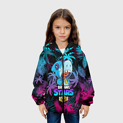 Куртка с капюшоном детская BRAWL STARS LEON SHARK, цвет: 3D-черный — фото 2