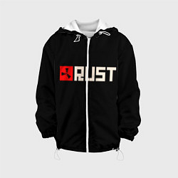 Куртка с капюшоном детская RUST, цвет: 3D-белый