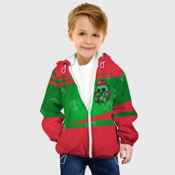 Куртка с капюшоном детская Brawl stars SPIKE, цвет: 3D-белый — фото 2
