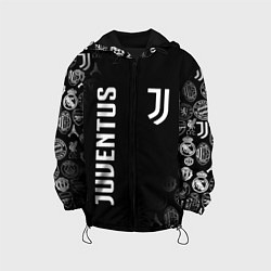 Куртка с капюшоном детская JUVENTUS, цвет: 3D-черный