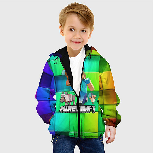 Детская куртка MINECRAFT / 3D-Черный – фото 4