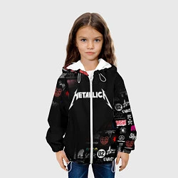 Куртка с капюшоном детская Metallica, цвет: 3D-белый — фото 2