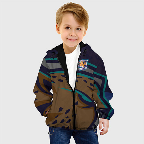 Детская куртка Форма Cheetah / 3D-Черный – фото 4