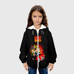 Куртка с капюшоном детская ACDC, цвет: 3D-белый — фото 2