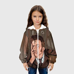 Куртка с капюшоном детская 10TH DOCTOR WHO, цвет: 3D-белый — фото 2