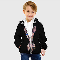 Куртка с капюшоном детская Сфинкс, цвет: 3D-белый — фото 2