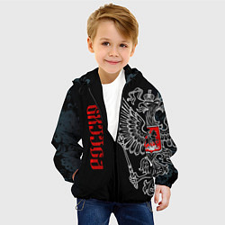 Куртка с капюшоном детская Россия, цвет: 3D-черный — фото 2