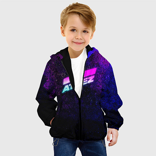 Детская куртка ATEEZ neon / 3D-Черный – фото 4