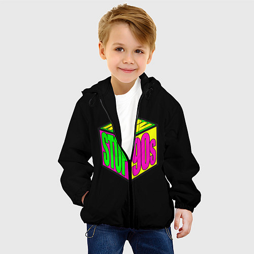 Детская куртка 90s / 3D-Черный – фото 4