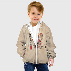 Куртка с капюшоном детская NCov Змей - Мне Чихать, цвет: 3D-белый — фото 2
