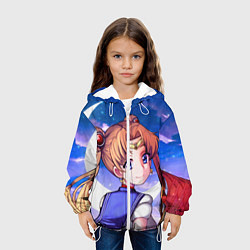Куртка с капюшоном детская SAILOR MOON, цвет: 3D-белый — фото 2