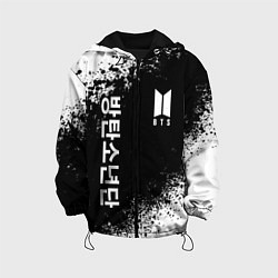 Куртка с капюшоном детская BTS, цвет: 3D-черный