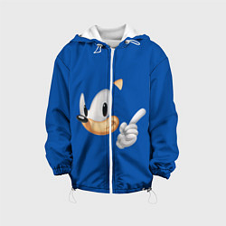 Куртка с капюшоном детская Sonic, цвет: 3D-белый