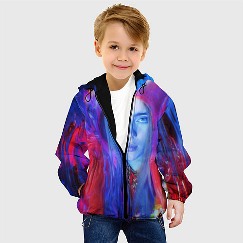 Детская куртка Billie Paint Colors / 3D-Черный – фото 4