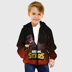 Куртка с капюшоном детская Brawl stars Mortis Мортис, цвет: 3D-черный — фото 2