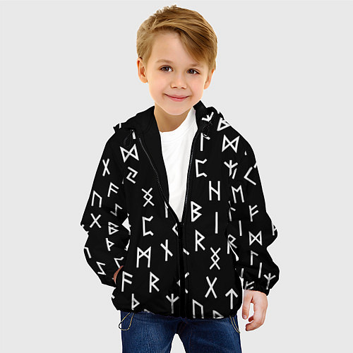 Детская куртка Руны / 3D-Черный – фото 4