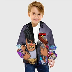 Куртка с капюшоном детская BRAWL STARS BULL, цвет: 3D-черный — фото 2