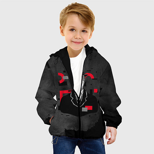 Детская куртка Психоделика / 3D-Черный – фото 4
