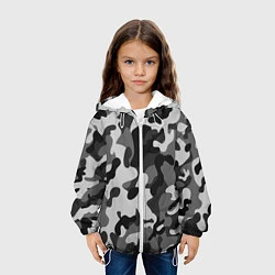 Куртка с капюшоном детская ГОРОДСКОЙ КАМУФЛЯЖ, цвет: 3D-белый — фото 2