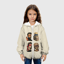 Куртка с капюшоном детская Настоящие Черепашки, цвет: 3D-белый — фото 2
