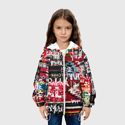 Куртка с капюшоном детская Balchik pattern, цвет: 3D-белый — фото 2